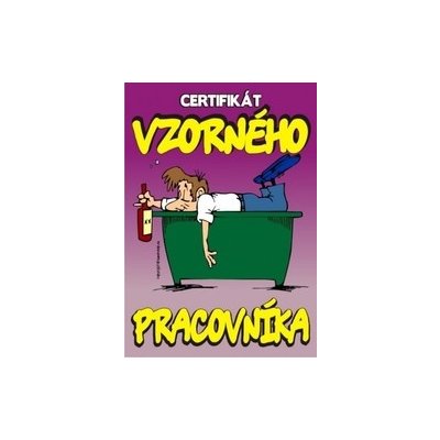 Certifikát vzorného pracovníka na stole – Hledejceny.cz