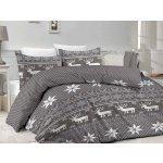 Xpose bavlna povlečení Renforcé VÁNOCE šedé 140x200 70x90 – Zboží Dáma