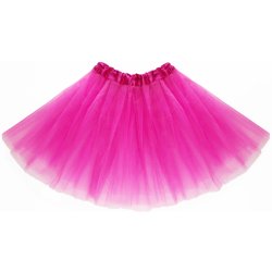 Tylová tutu sukně růžová fuchsia 40 cm