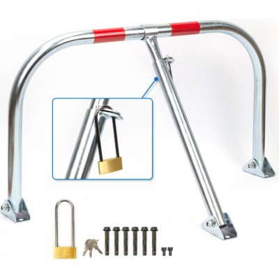 VERDA Kovová sklopná parkovací zábrana 43 cm / 76 cm SN1804 – Sleviste.cz