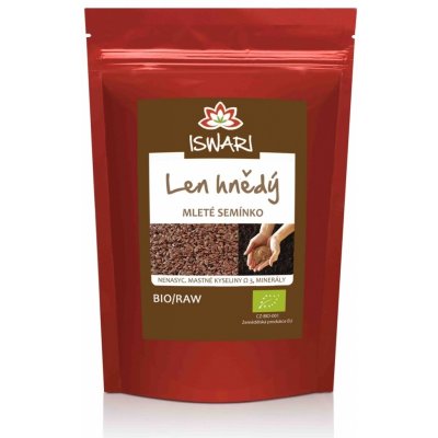 Iswari Bio Len hnědý mletý 250 g