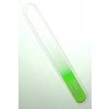 Pilník a leštidlo na modeláž nehtů Bohemia Crystal Velký skleněný pilník na nehty 200 mm sv. zelený