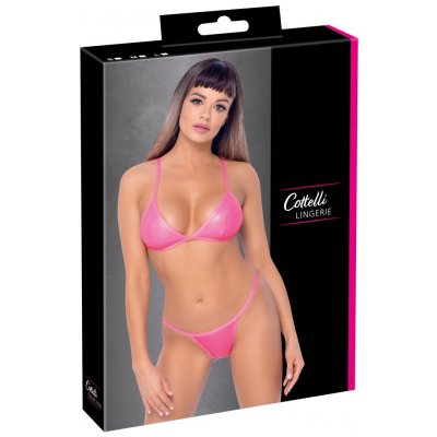 Cottelli - bikini with thong (pink) – Zboží Mobilmania