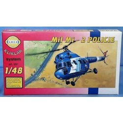 Směr Model Kliklak Vrtulník Mil Mi 2 1:48Policie 27 6x30cm v krabici 34x19x5 5cm