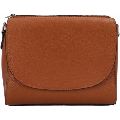 Jessica dámská trendy kožená crossbody kabelka hnědá – Hledejceny.cz