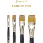 Štětec Simply-T Fontaine 2450 - plochý, krátká rukojeť Velikost štětce: 6 – Zboží Dáma