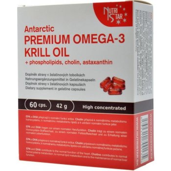 Nutristar Antarctic Premium Omega 3 Krill oil 60 kapslí