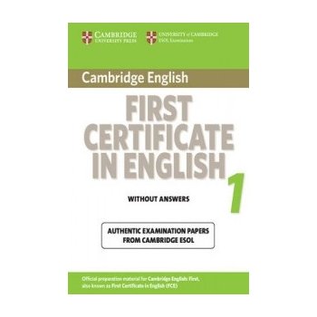 Cambridge First Certificate in English 1 for Updated Exam Student's Book without Answers