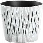 Prosperplast Květináč plastový SANDY ROUND 22 cm bílý – Hledejceny.cz