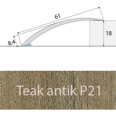 Profil Team Přechodový profil buk E08 61mm 1 m – Hledejceny.cz