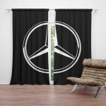 Sablio Závěs Logo 2 Černá: 2ks 140x250cm – Hledejceny.cz