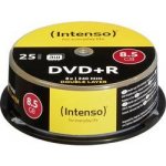 Intenso DVD+R DL 8,5GB 8x, cakebox, 25ks (4311144) – Zboží Živě