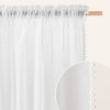 Záclona Záclona s pruhovanou páskou s kuličkovým lemem v bílé barvě Šírka 140 cm | Dĺžka 250 cm biela
