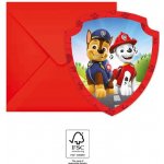 Procos Procos Pozvánky s obálkami - Paw Patrol 6 ks – Zboží Mobilmania