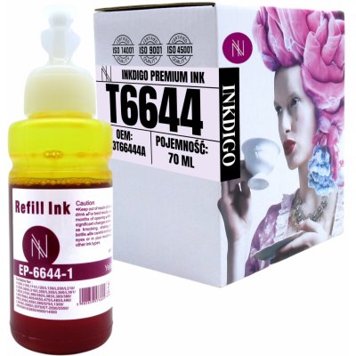 Inkoust Inkdigo Epson T6644 Yellow - kompatibilní