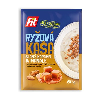 Zdraví z přírody Fit-rýžová kaše slaný karamel a mandle 60 g – Zbozi.Blesk.cz