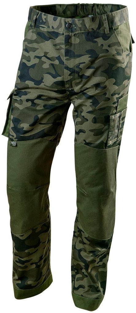 Neo Tools 81-221 Pracovní maskáčové kalhoty Camo zelené