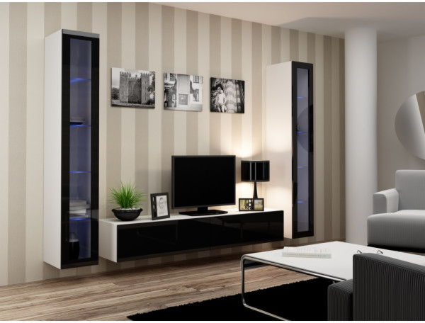 Cama VIGO 5 bílá černý lesk