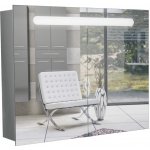 INTEDOOR zrcadlová skříňka s integrovaným LED osvětlením TONIC H ZS 100 50 Dub Arizona šedý – Hledejceny.cz