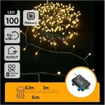 Aigostar - LED Ven. vánoční řetěz 100xLED/8 funkcí 3xAA 5,3 m IP44 teplá bílá B10303K2J – Hledejceny.cz