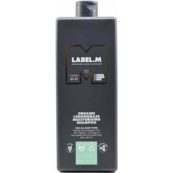 Label.m Organic Lemongrass Moisturising Shampoo Zklidňující hydratační šampon 1000 ml