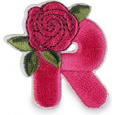 Nažehlovačka písmena, střední, R pink – Zboží Mobilmania