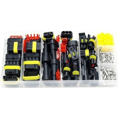 Sada vodotěsných konektorů, pinů a těsnění - 192 komponentů | Zboží Auto