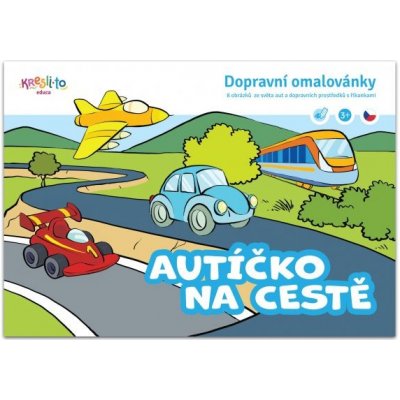 Autíčko na cestě omalovánka A5 – Zboží Mobilmania