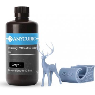 ANYCUBIC RESIN Šedý 1 Kg – Zboží Mobilmania