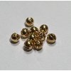 Výroba nástrahy Hends Tungstenové Hlavičky Tungsten Beads Gold Galvanized Slotted 4,6 mm