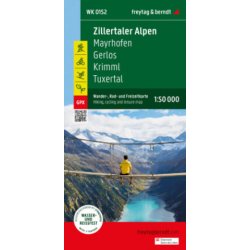 Zillertaler Alpen, Wander-, Rad- und Freizeitkarte 1:50.000, freytag & berndt, WK 152