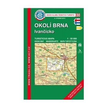 Mapa KČT 1:50 000 83 Okolí Brna-Ivančicko