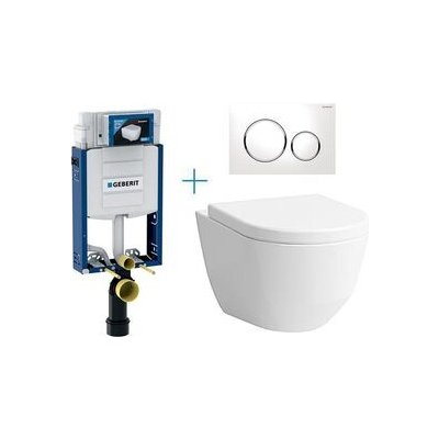 Geberit Kombifix Eco tlačítko Sigma20 bílá/chrom lesk/bílá WC Laufen Pro + sedátko 110.302.00.5 BY4 – Zbozi.Blesk.cz