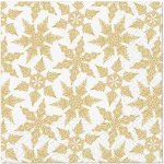 PAW2 Papírové ubrousky PAW Cocktail 25cm x25cm Gold Winter 20 ks – Hledejceny.cz