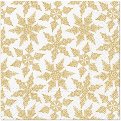 PAW2 Papírové ubrousky PAW Cocktail 25cm x25cm Gold Winter 20 ks – Hledejceny.cz