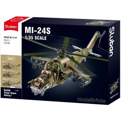 Sluban B1137 Bojový vrtulník MI-24S – Zboží Mobilmania