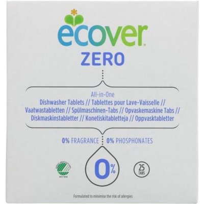 Ecover ZERO Tablety do myčky na nádobí All-in-One 500 g 25 ks