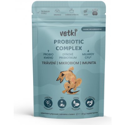 Vetki Probiotic Complex Komplex probiotika a přírodní prebiotika 81 g – Sleviste.cz