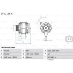 Alternátor BOSCH 0 986 046 240