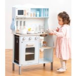 New Classic Toys moderní kuchyňský kout s modrou varnou deskou – Hledejceny.cz