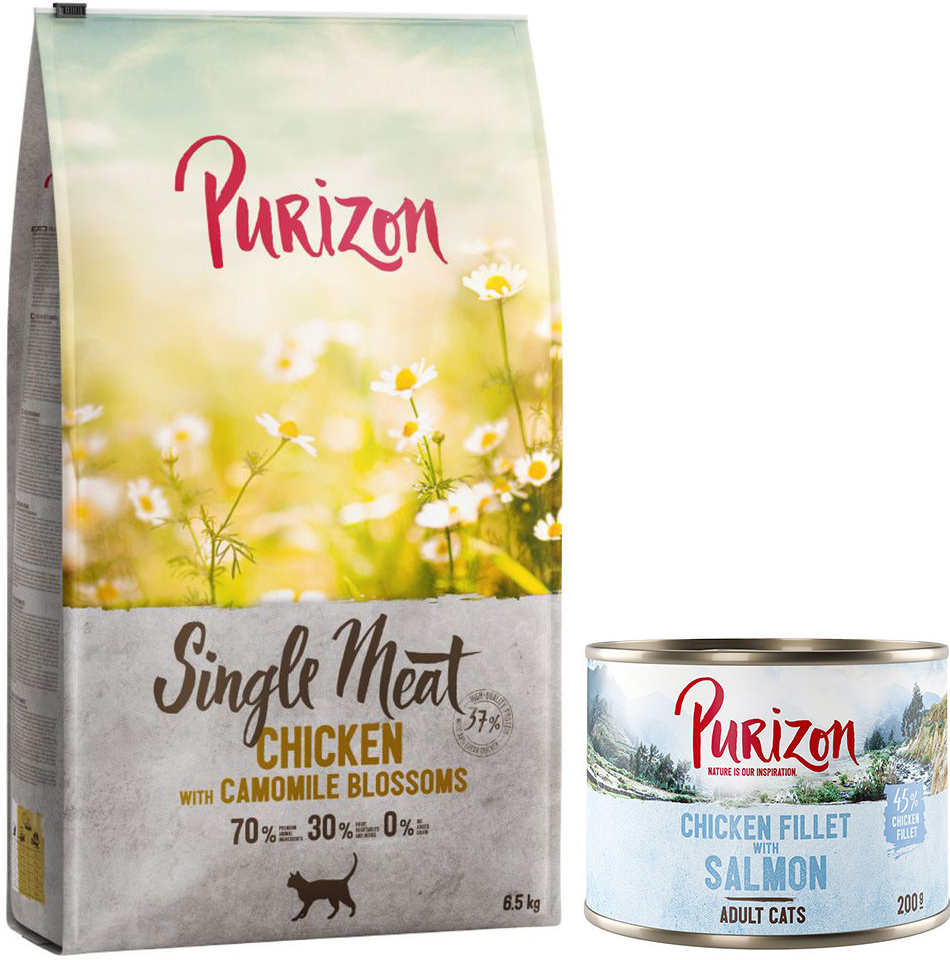 Purizon Single Meat kuřecí s květy heřmánku 6 x 200 g