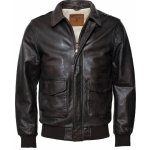 Top Gun Leather Bomber kožená bunda hnědá – Zbozi.Blesk.cz