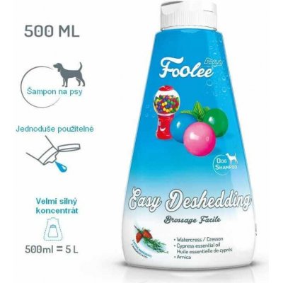 Foolee Šampon pro psy Beauty Deshedding pro snadné vyčesání v období línání 500 ml – HobbyKompas.cz Foolee Šampon pro psy Beauty Deshedding pro snadné vyčesání v období línání 500 ml – HobbyKompas.cz