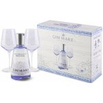 Gin Mare 42,7% 0,7 l (dárkové balení 2 sklenice) – Zboží Mobilmania