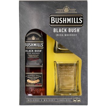 Bushmills Black Bush 40% 0,7 l (dárkové balení 2 sklenice)