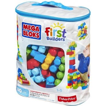 Mega Bloks Mega Kostky v plastovém pytli 80 ks