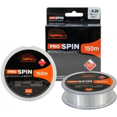 Bokor Pro Spin Monofilament Transparent 150 m 0,2 mm – Zboží Mobilmania