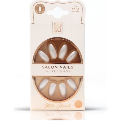 SOSU Cosmetics Umělé nehty Milk 24 ks – Zboží Dáma