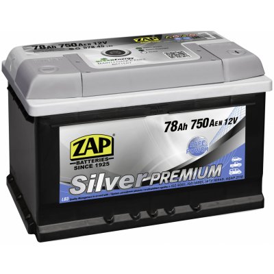 ZAP Silver Premium 12V 78Ah 750A 57845 – Zboží Mobilmania