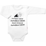 Body dlouhý rukáv Zkouška sirén Baby Nellys bílé – Hledejceny.cz
